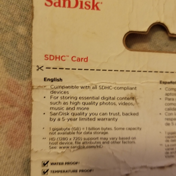 Camera sd card - Picture 5 of 5